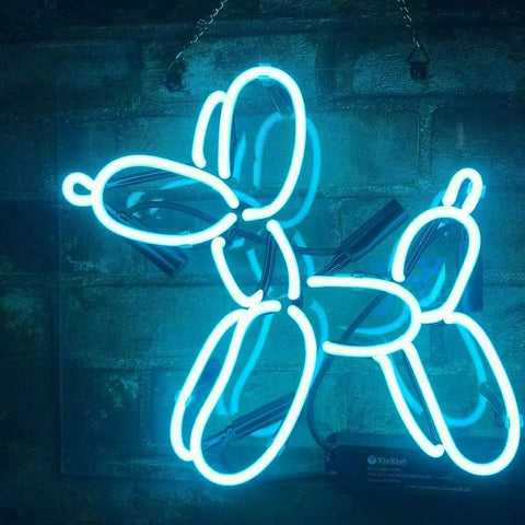 Balloon Dog Neon Light Sign by Endless Weekends: Handmade Real Glass Tube